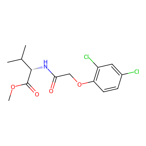 (S)-methyl 2-(2-(2,4-dichlorophenoxy)acetamido)-3-methylbutanoate structure