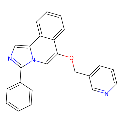 3-Phenyl-6-(pyridin-3-ylmethoxy)imidazo[5,1-a]isoquinoline structure