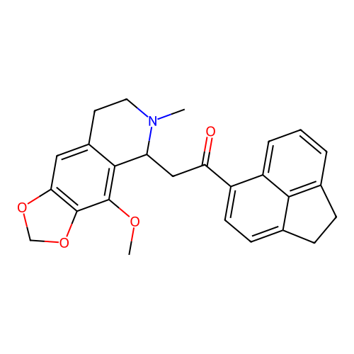 1-(1,2-dihydroacenaphthylen-5-yl)-2-(4-methoxy-6-methyl-5,6,7,8-tetrahydro-[1,3]dioxolo[4,5-g]isoquinolin-5-yl)ethanone structure