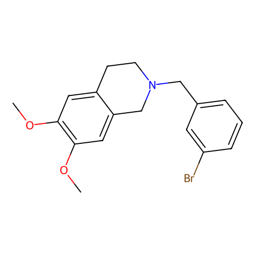 2-(3-Bromobenzyl)-6,7-dimethoxy-1,2,3,4-tetrahydroisoquinoline structure
