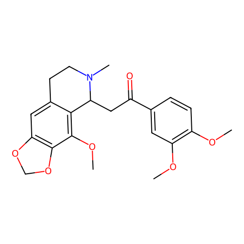 1-(3,4-dimethoxyphenyl)-2-(4-methoxy-6-methyl-5,6,7,8-tetrahydro-[1,3]dioxolo[4,5-g]isoquinolin-5-yl)ethanone structure