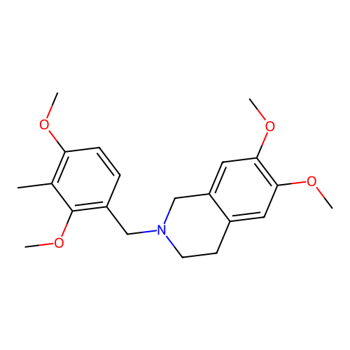 2-(2,4-dimethoxy-3-methylbenzyl)-6,7-dimethoxy-1,2,3,4-tetrahydroisoquinoline structure