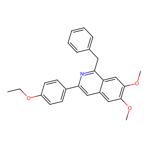 1-Benzyl-3-(4-ethoxyphenyl)-6,7-dimethoxyisoquinoline structure