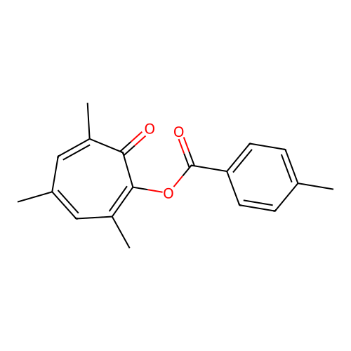 2,4,6-Trimethyl-7-oxocyclohepta-1,3,5-trien-1-YL 4-methylbenzoate structure
