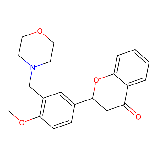 2-(4-Methoxy-3-(morpholinomethyl)phenyl)chroman-4-one structure