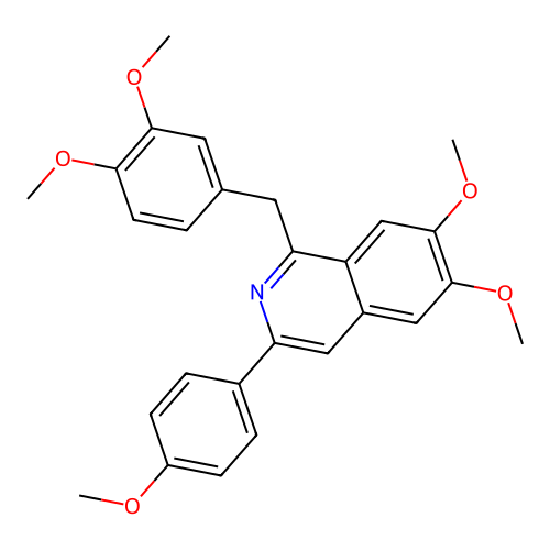 1-(3,4-Dimethoxybenzyl)-6,7-dimethoxy-3-(4-methoxyphenyl)isoquinoline structure