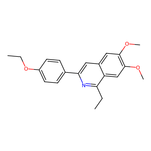 3-(4-Ethoxyphenyl)-1-ethyl-6,7-dimethoxyisoquinoline structure