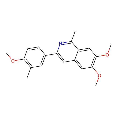 6,7-Dimethoxy-3-(4-methoxy-3-methylphenyl)-1-methylisoquinoline structure