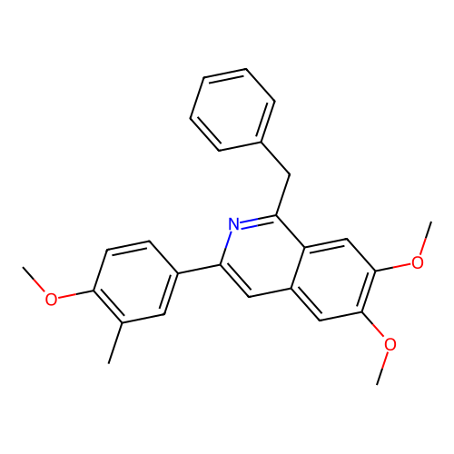 1-Benzyl-6,7-dimethoxy-3-(4-methoxy-3-methylphenyl)isoquinoline structure