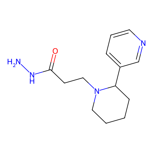 3-(2-(Pyridin-3-yl)piperidin-1-yl)propanehydrazide structure