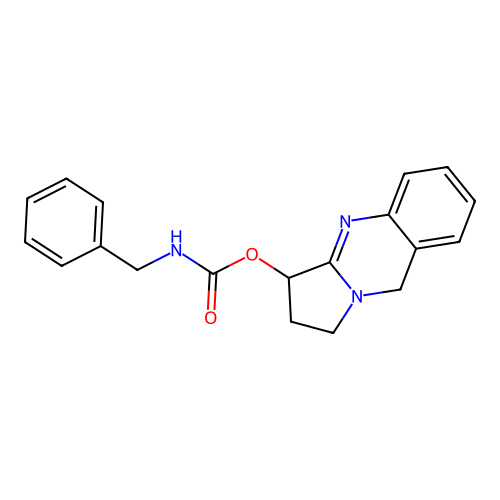 1,2,3,9-Tetrahydropyrrolo[2,1-b]quinazolin-3-yl benzylcarbamate structure