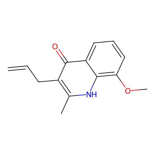 3-Allyl-8-methoxy-2-methylquinolin-4-ol structure