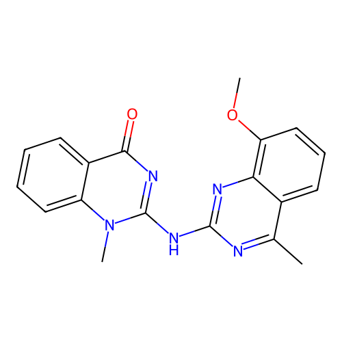 2-((8-methoxy-4-methylquinazolin-2-yl)amino)-1-methylquinazolin-4(1H)-one structure