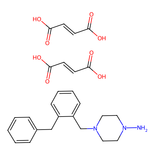 1-Piperazinamine, 4-((2-(phenylmethyl)phenyl)methyl)-, (Z)-2-butenedioate (1:2) structure