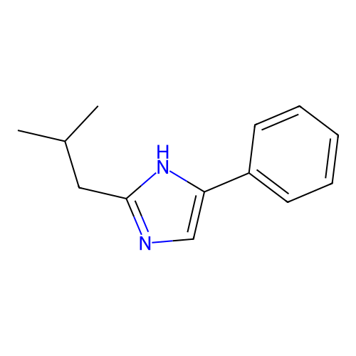 2-(2-methylpropyl)-5-phenyl-1H-imidazole structure