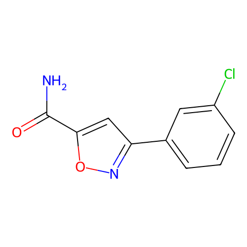 3-(3-Chlorophenyl)isoxazole-5-carboxamide structure