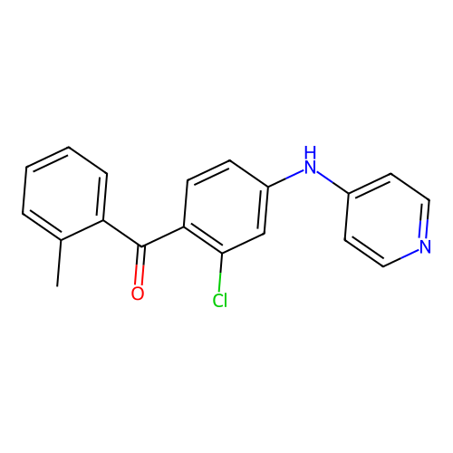 2-Chloro-2'-methyl-4-(4-pyridylamino)benzophenone structure