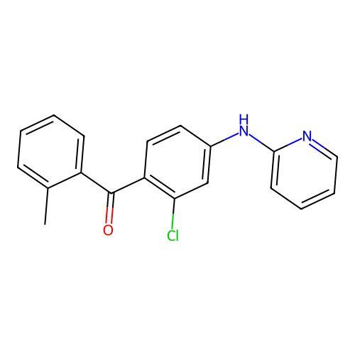 2-Chloro-2'-methyl-4-(2-pyridylamino)benzophenone structure