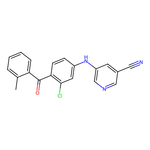 5-((3-Chloro-4-(2-methylbenzoyl)phenyl)amino)nicotinonitrile structure
