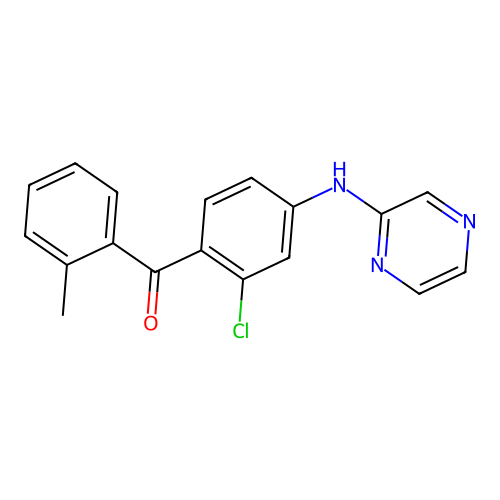 (2-Chloro-4-(pyrazin-2-ylamino)phenyl)(o-tolyl)methanone structure