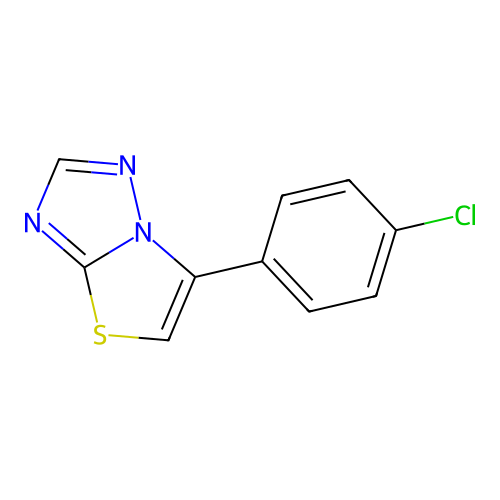 6-(4-Chlorophenyl)-1,3-thiazolino[3,2-d]1,2,4-triazole structure