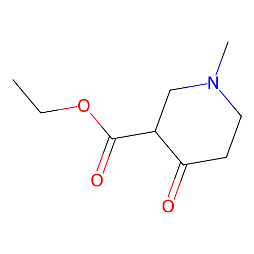 Ethyl 1-methyl-4-oxopiperidine-3-carboxylate structure