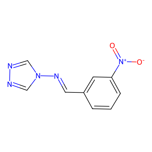 4-(3-Nitrobenzylideneamino)-4H-1,2,4-triazole structure