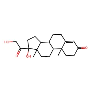 17,21-Dihydroxypregn-4-ene-3,20-dione structure