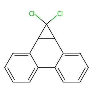 1H-Cyclopropa(l)phenanthrene, 1,1-dichloro-1a,9b-dihydro- structure