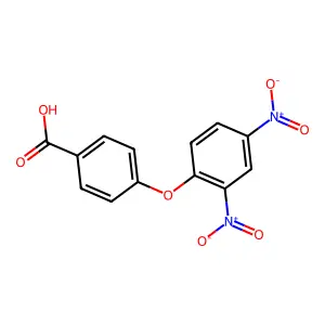 4-(2,4-Dinitrophenoxy)benzoic acid structure