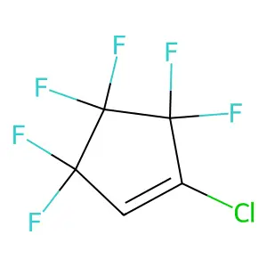 1-Chloro-3,3,4,4,5,5-hexafluorocyclopentene structure