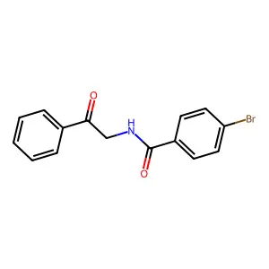 4-bromo-N-phenacylbenzamide structure