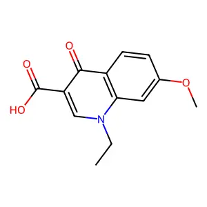 1-Ethyl-7-methoxy-4-oxo-1,4-dihydroquinoline-3-carboxylic acid structure