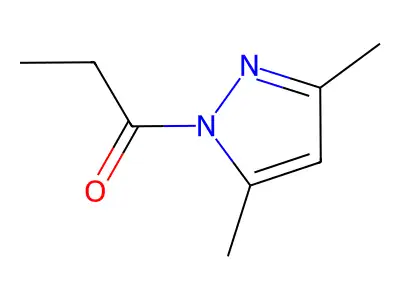 1-(3,5-Dimethyl-1H-pyrazol-1-yl)propan-1-one structure