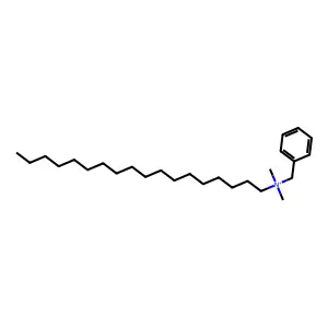 N,N-dimethyl-N-octadecylbenzylammonium structure
