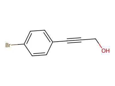 3-(4-Bromophenyl)prop-2-yn-1-ol structure