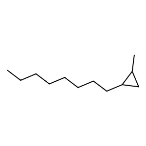 Cyclopropane, 1-methyl-2-octyl- structure
