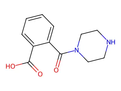 2-(Piperazin-1-ylcarbonyl)benzoic acid structure