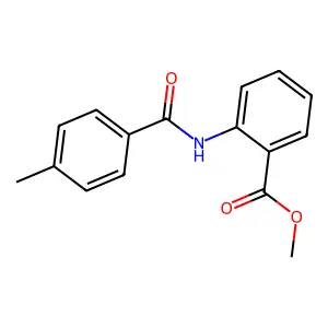 Methyl 2-[(4-methylbenzoyl)amino]benzoate structure