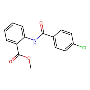 Methyl 2-(4-chlorobenzamido)benzoate structure