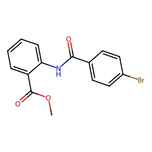 Methyl 2-[(4-bromobenzoyl)amino]benzoate structure