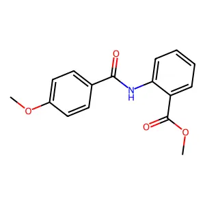 Methyl 2-[(4-methoxybenzoyl)amino]benzoate structure
