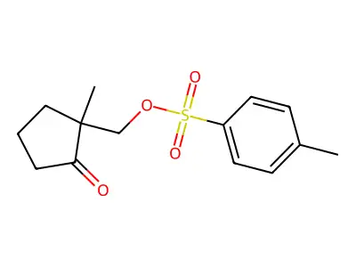 1-Methyl-2-oxocyclopentylmethyl p-toluenesulfonate structure