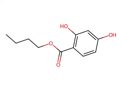 Butyl 2,4-dihydroxybenzoate structure