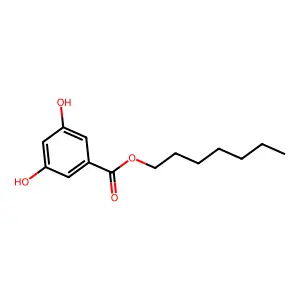 3,5-二羟基苯甲酸庚酯 structure