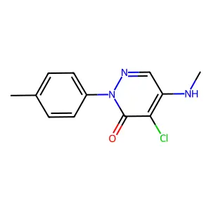 4-chloro-5-(methylamino)-2-(4-methylphenyl)-3(2H)-pyridazinone structure