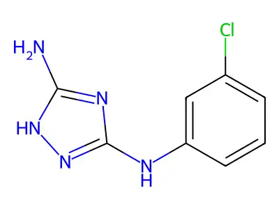 N3-(3-chlorophenyl)-4H-1,2,4-triazole-3,5-diamine structure