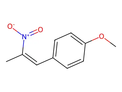Benzene, 1-methoxy-4-(2-nitro-1-propenyl)- structure