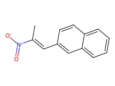 1-Nitro-1-methyl-2-naphtylethene structure