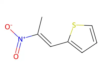 2-(2-Nitro-1-propen-1-yl)thiophene structure